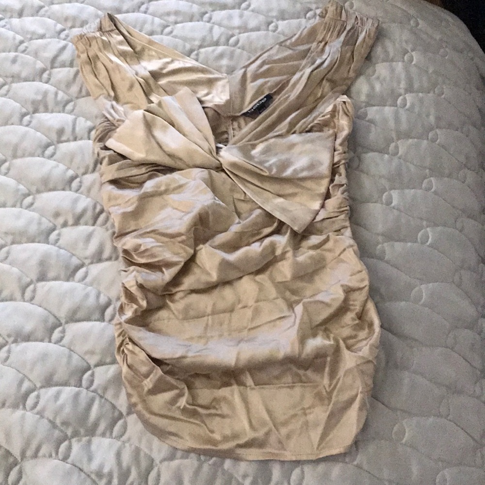 BeBe gold fun night out top